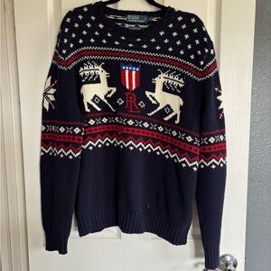 Polo Ralph Lauren Deer Jacquard Wool Sweater